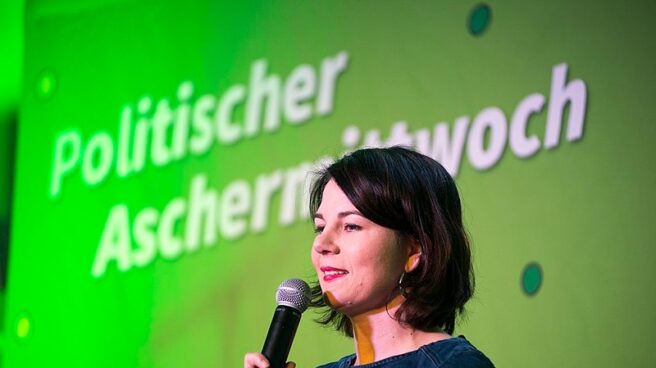 La líder de los Verdes alemanes, Annalena Baerbock, en una alocución reciente