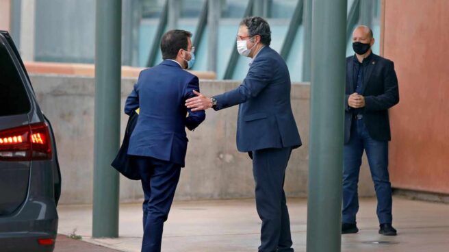 Aragonés Lledoners Pere Aragonés a su llegada a la prisión de Lledoners