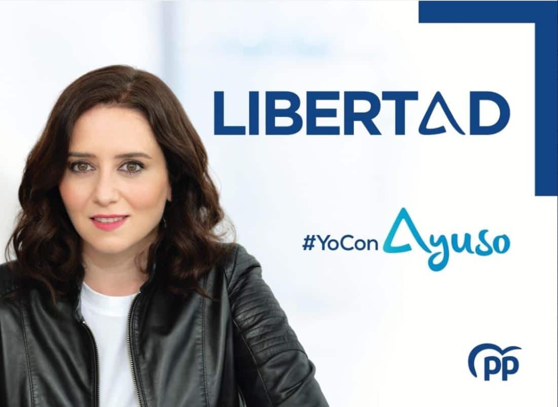 Ayuso y su nuevo lema, 'Libertad'