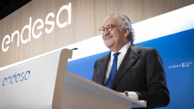 José Bogas, CEO de Endesa, que ha celebrado su junta de accionistas con ampliación de inversiones El consejero delegado de Endesa, José Bogas, durante el discurso de la junta de accionistas