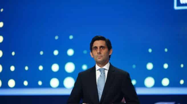 José María Álvarez-Pallete, presidente de Telefónica que cumple cinco años al frente de la empresa de telecomunicaciones José María Álvarez-Pallete, presidente de Telefónica en una junta de accionistas