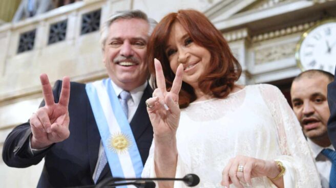 Alberto Fernández y Cristina Fernández de Kirchner, en Buenos Aires.