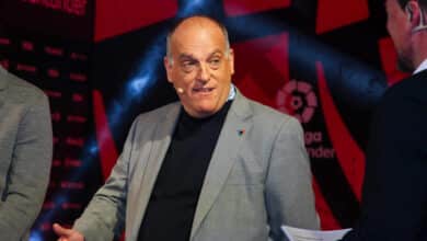 Tebas carga contra Florentino: “Se ha inventado las cifras. No hay tele que pague los derechos”