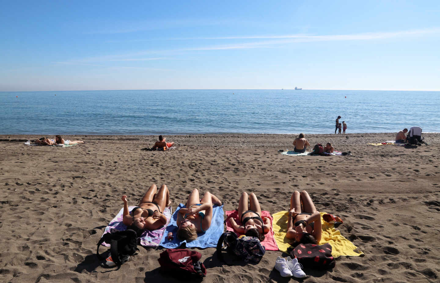 La playa de La Malagueta en Málaga.