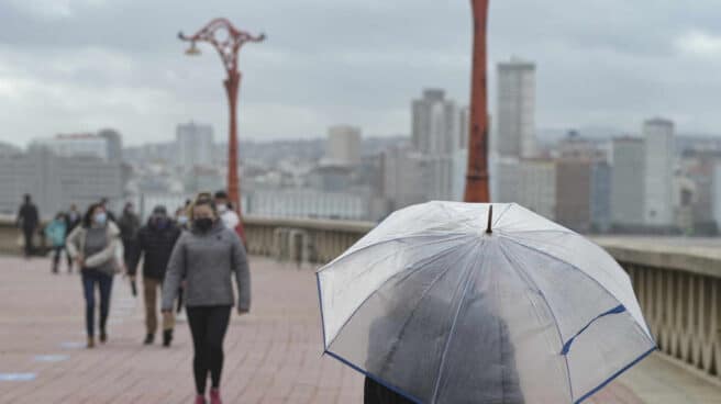 Borrasca en La Coruña.