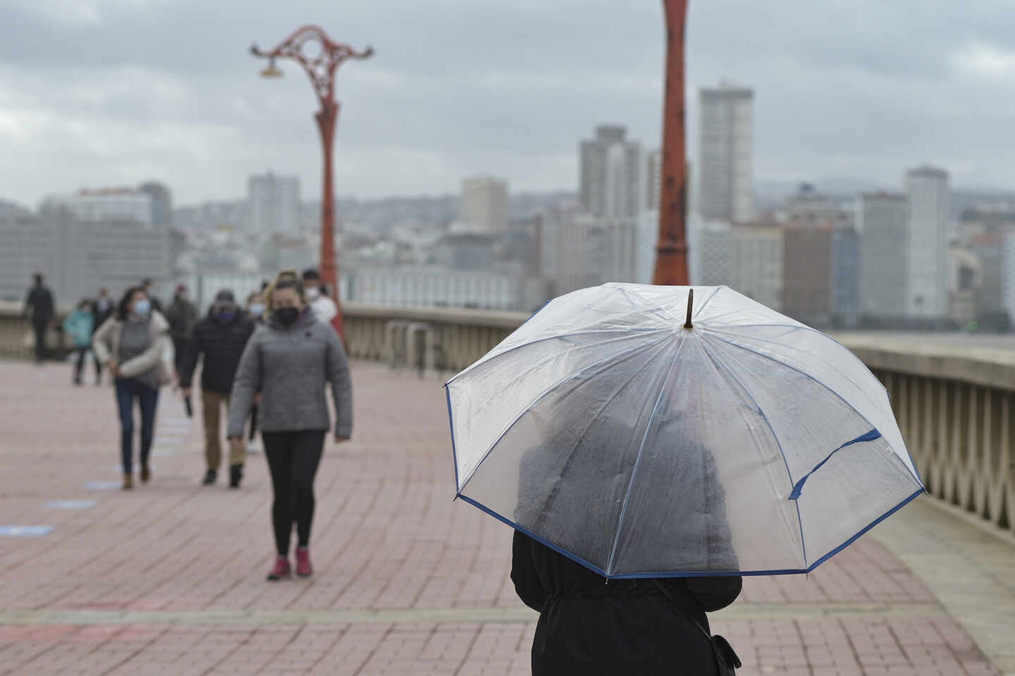 Borrasca en La Coruña.