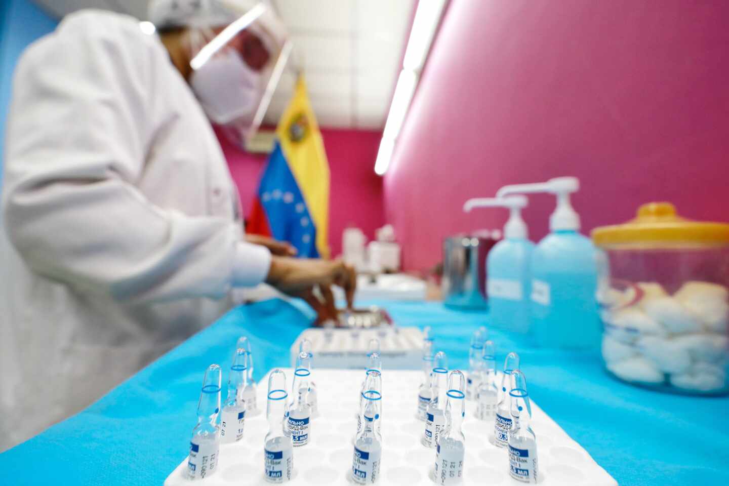 Vacunación con Sputnik V en Venezuela.