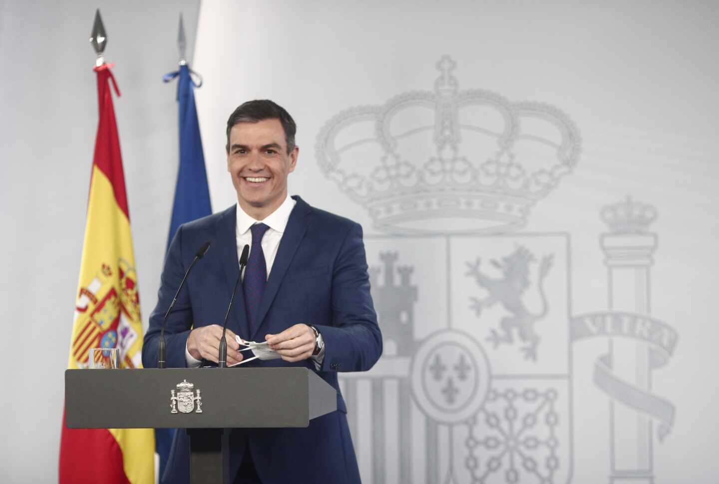 Pedro Sánchez comparece tras el Consejo de Ministros.