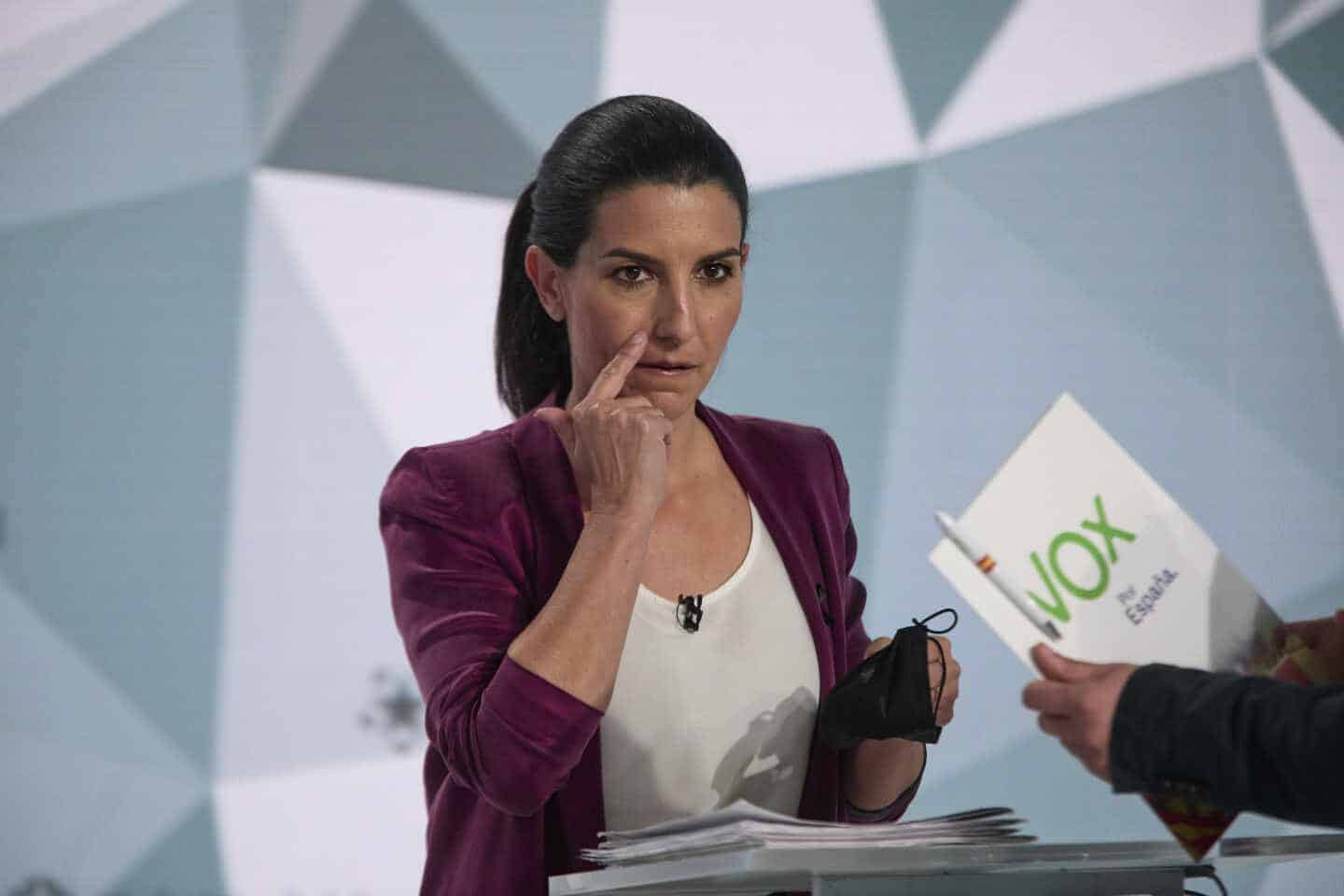 La candidata de Vox a la Presidencia de la Comunidad de Madrid, Rocío Monasterio