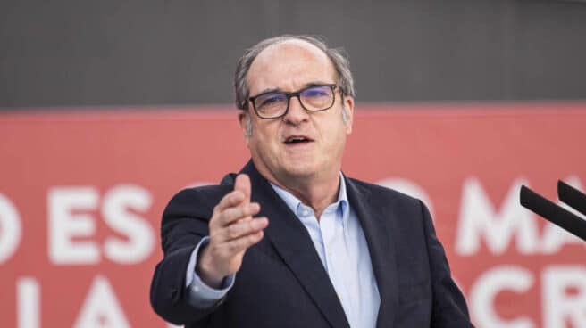 Gabilondo, este domingo en un acto electoral en la localidad madrileña de Getafe