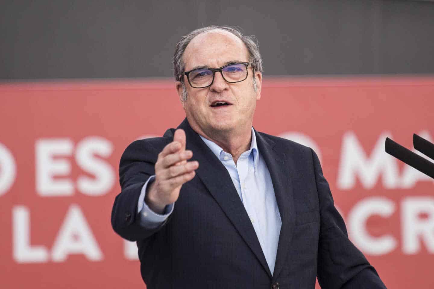 Gabilondo, este domingo en un acto electoral en la localidad madrileña de Getafe