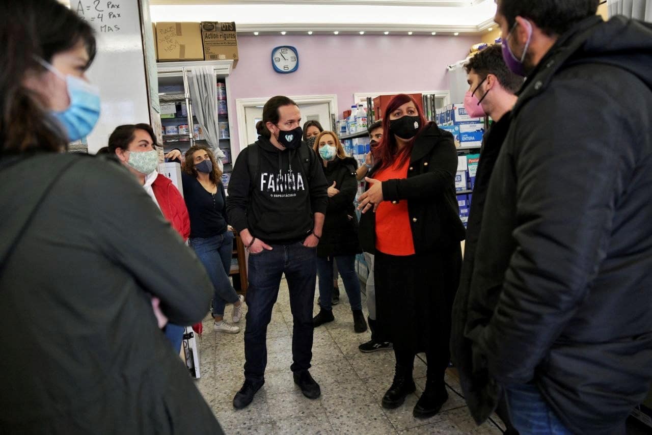 Pablo Iglesias, en Vallecas.