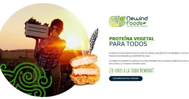 La compañía española NeWind Foods irrumpe en el sector de alimentos a base de proteína vegetal