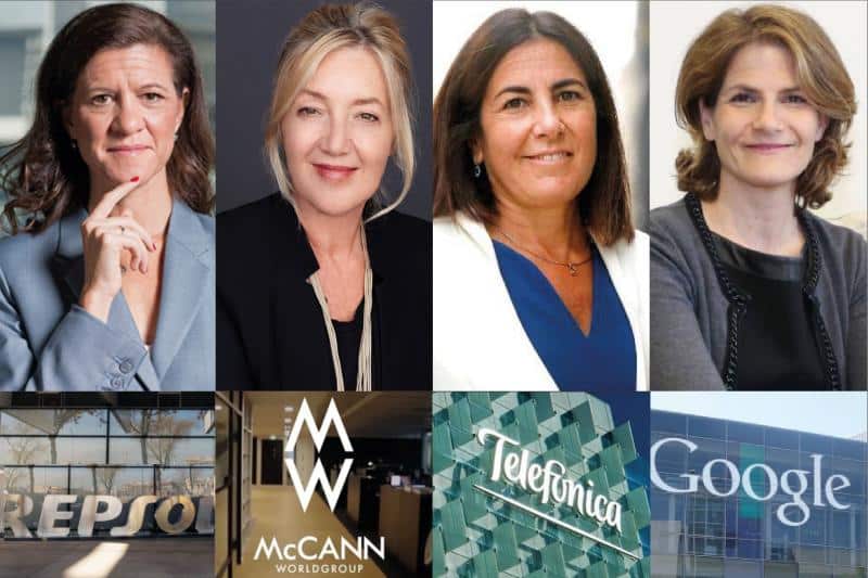 Zingoni (Repsol), Almazor (Telefónica), Clemares (Google) y Specht (McCann), entre las más influyentes del panorama empresarial español