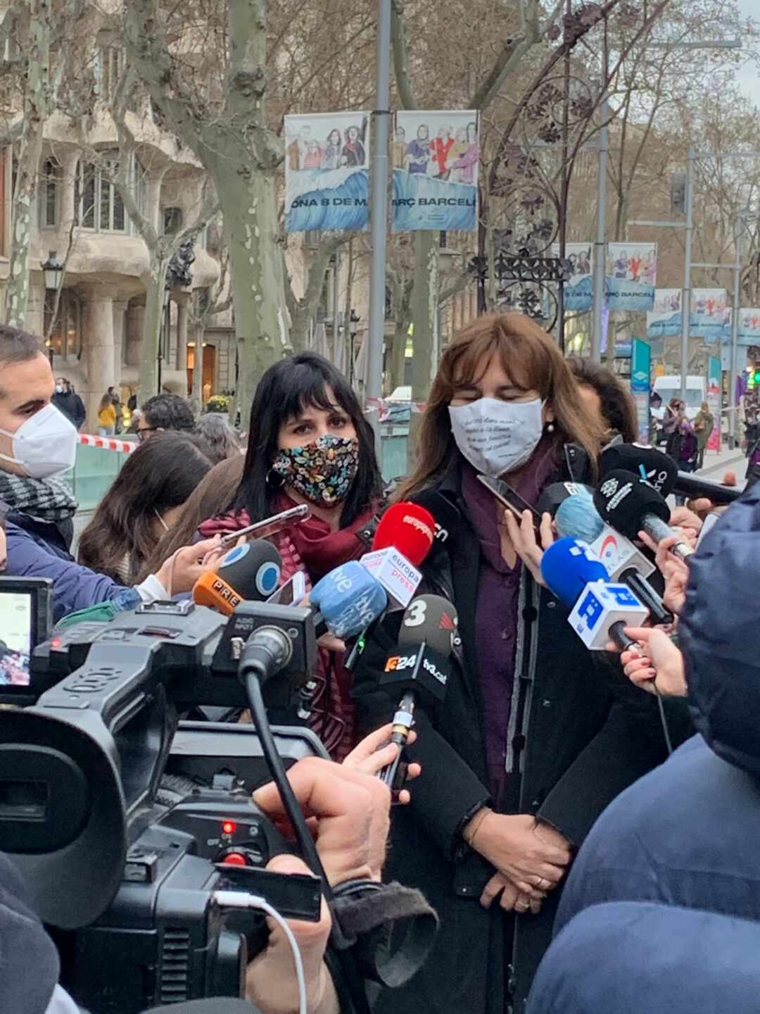 Aurora Madaula y Laura Borràs