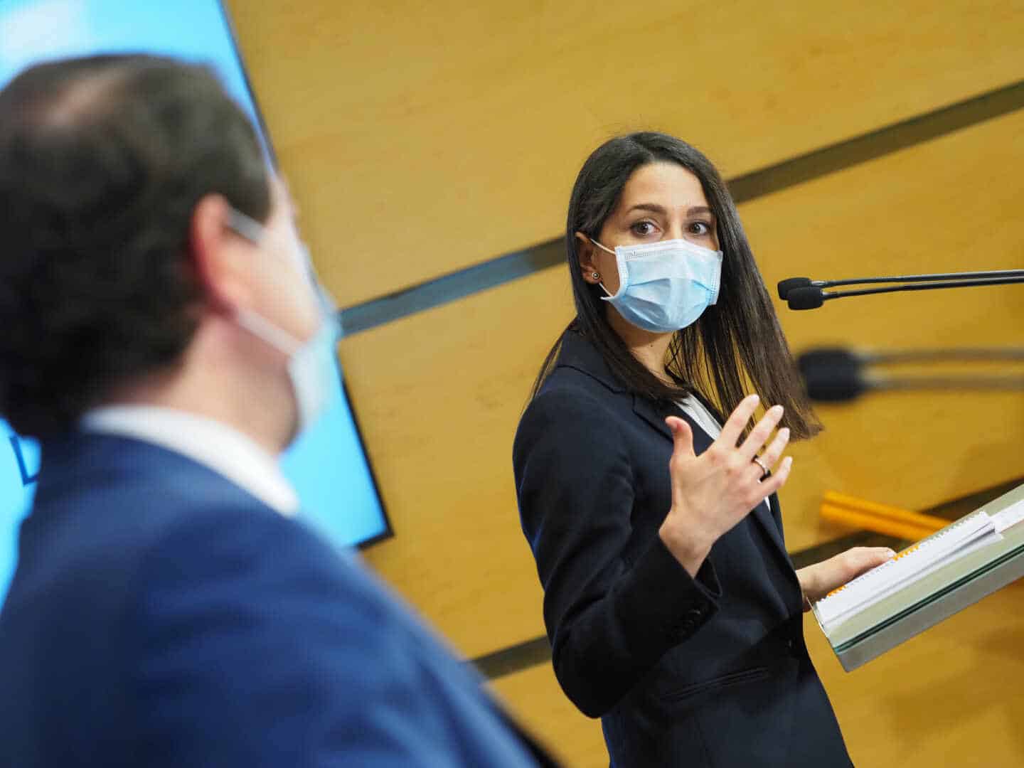 Alfonso Fernández Mañueco e Inés Arrimadas, en Valladolid.