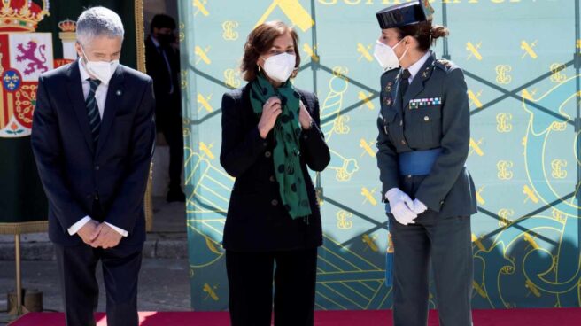 Marlaska y Calvo, en un acto de la Guardia Civil en Teruel.