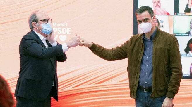 Moncloa_alquiler_trans_elecciones_Madrid_sánchez Pedro Sánchez junto a Ángel Gabilondo en u acto de campaña