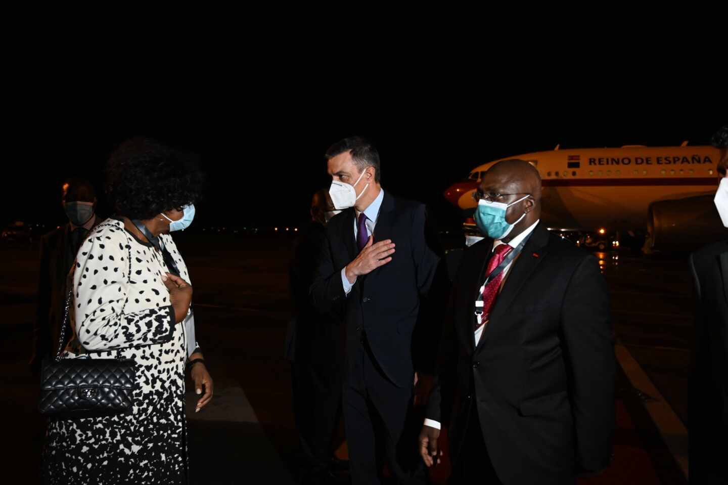 Pedro Sánchez, en Angola.