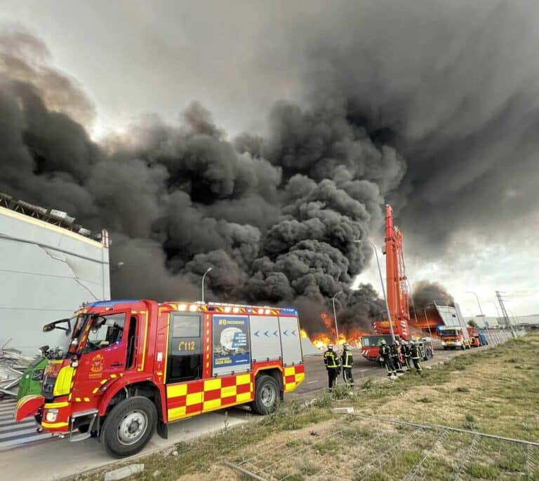 Así ha sido el espectacular incendio de Seseña