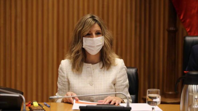 Díaz anuncia que los ERTE seguirán después del 31 de mayo con una fórmula "similar" a la actual La ministra de Trabajo, Yolanda Díaz, comparece en el Congreso.