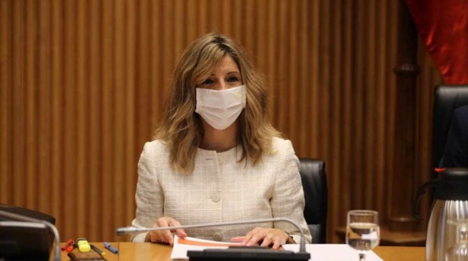 Yolanda Díaz anuncia que los ERTE continuarán tras el 31 de mayo con una fórmula "similar" a la actual