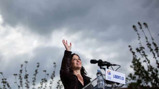 La presidenta de la Comunidad de Madrid, Isabel Díaz Ayuso, en un acto de campaña.