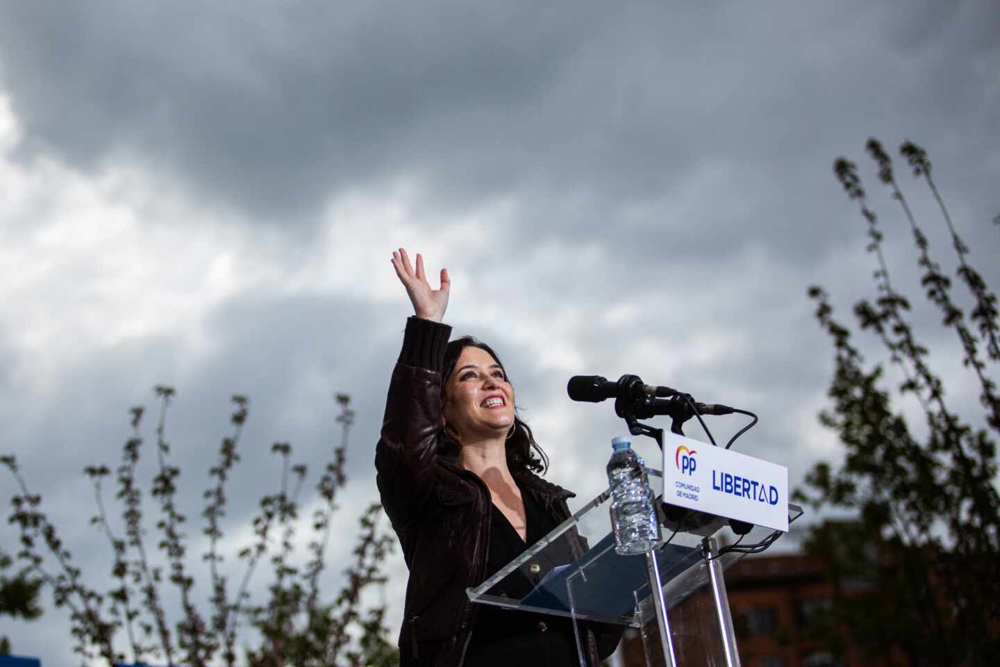 La presidenta de la Comunidad de Madrid, Isabel Díaz Ayuso, en un acto de campaña.