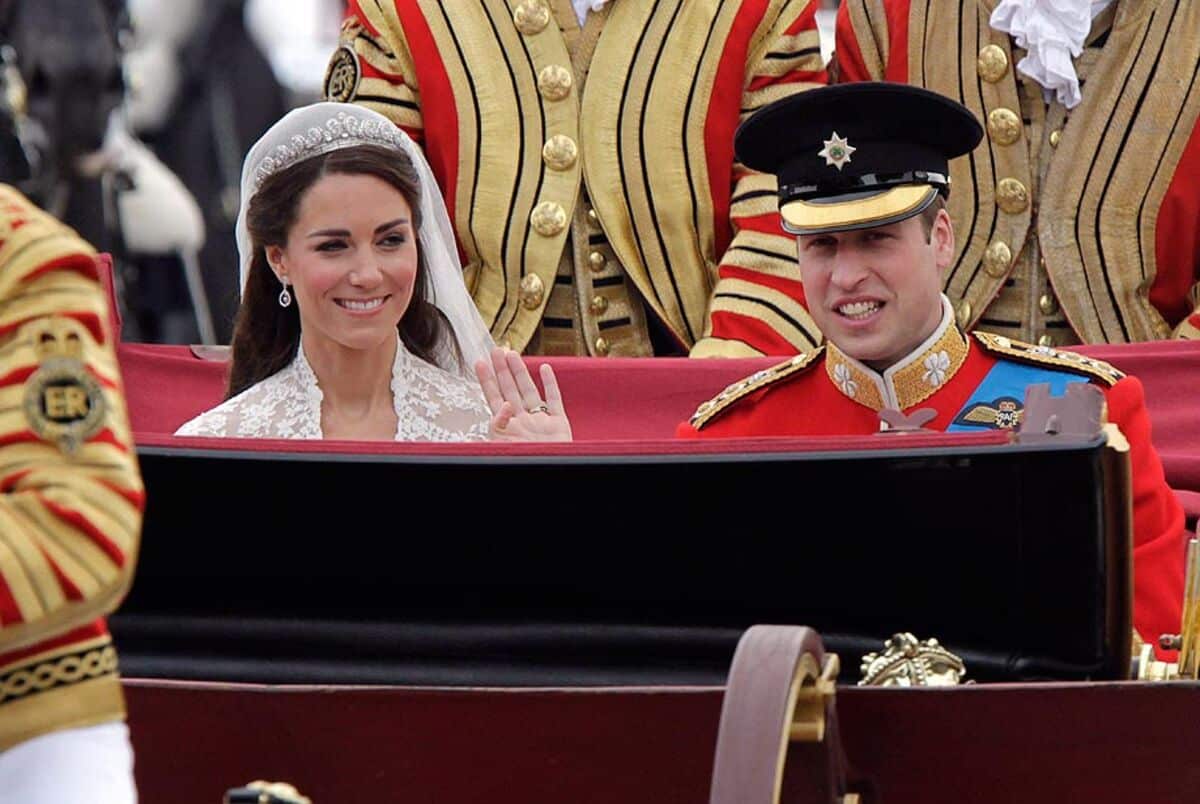 Fotografía de los Duques de Cambridge en su boda