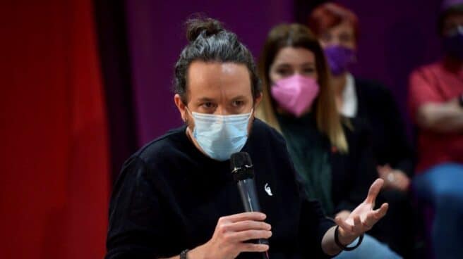 Pablo Iglesias cifra en 120 euros los gastos de protocolo como vicepresidente en 2020 Pablo Iglesias, en un acto electoral del 4-M en Madrid.