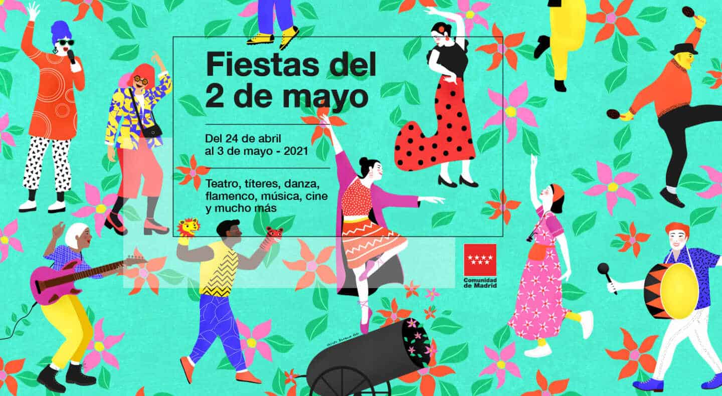 Cartel de las fiestas del 2 de mayo en la Comunidad de Madrid