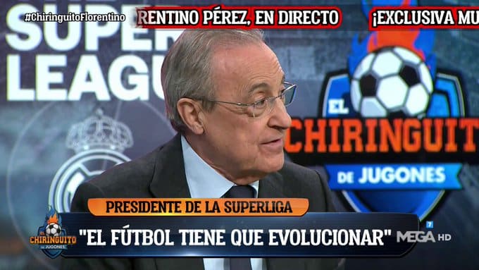 Florentino Pérez, en El Chiringuito.