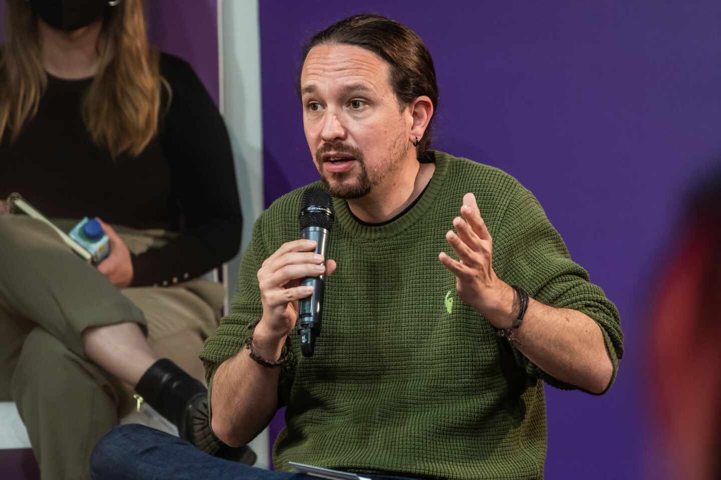 El candidato de Podemos a la presidencia de la Comunidad de Madrid, Pablo Iglesias