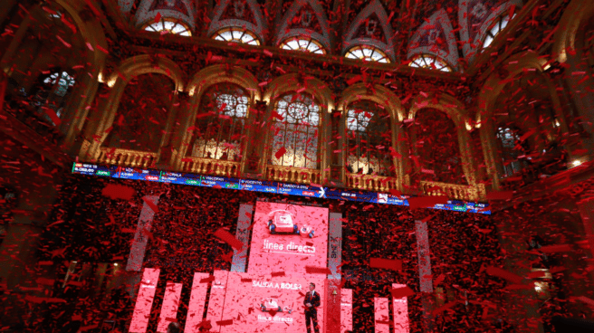 Presentación de la salida a bolsa de Línea Directa en el edificio de la bolsa de Madrid