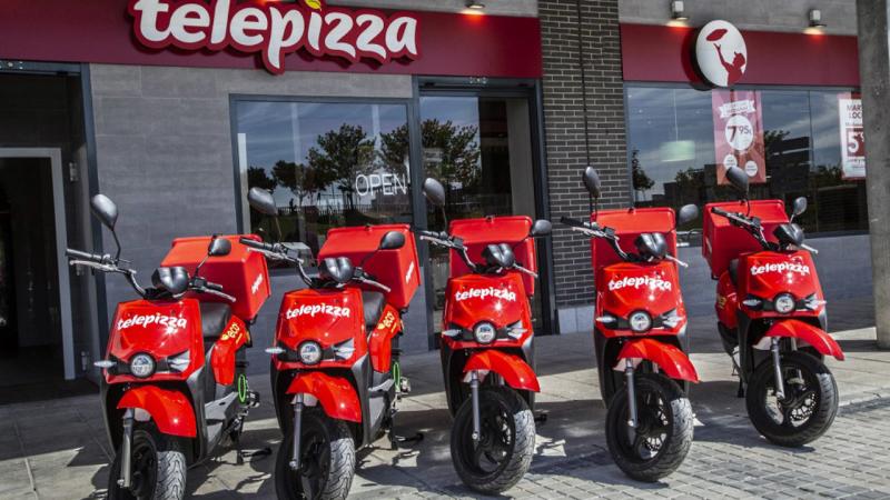 Motos de Telepizza.