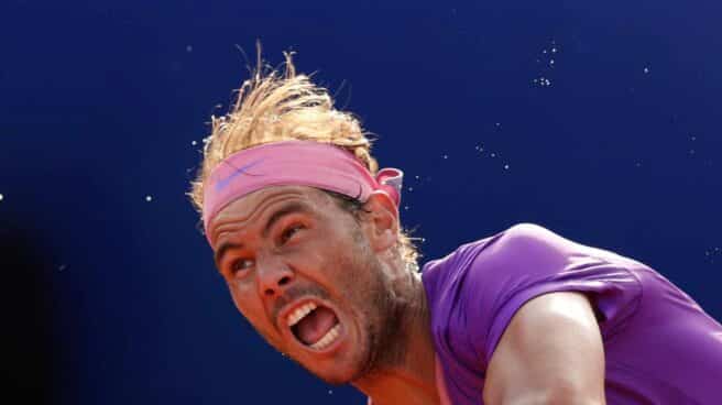 Rafa Nadal, durante la final del Godó frente a Tsitsipas.