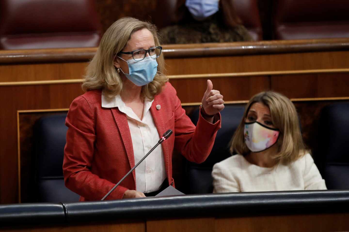 La vicepresidenta y ministra de Asuntos Económicos en el Congreso de los Diputados.