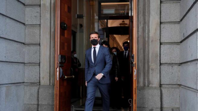 El líder del PP, Pablo Casado, en el Congreso. El líder del PP, Pablo Casado, en el Congreso.