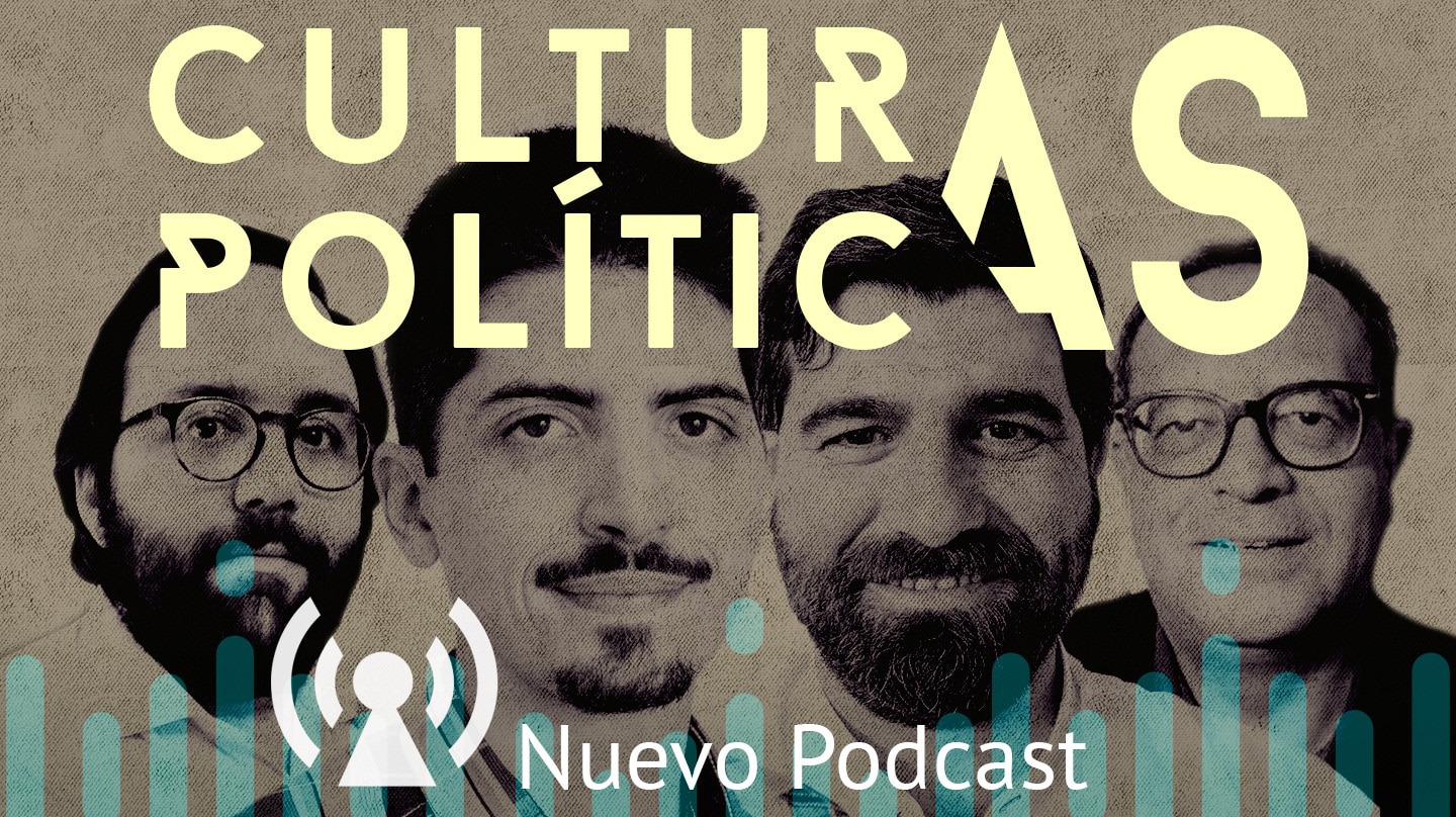 Imagen de los componentes del Podcast para el independiente de Culturas Políticas con Álvaro Petit Zarzalejos, Javier Collado, David Sarias y Juan Carlos Jiménez Redondo