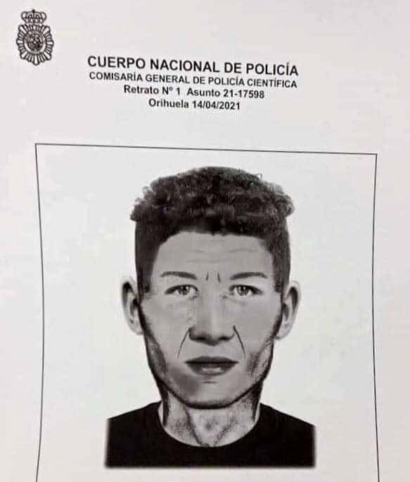 Este es el retrato robot del violador en busca y captura que que actúa en Alicante y Murcia
