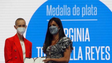 La futbolista Virginia Torrecilla, medalla de Plata de Madrid, pide a las personas con cáncer que "nunca se rindan"