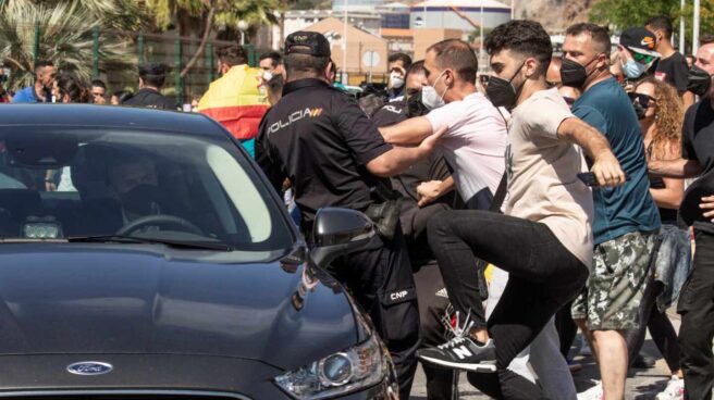 Recibimiento a Pedro Sánchez en Ceuta.