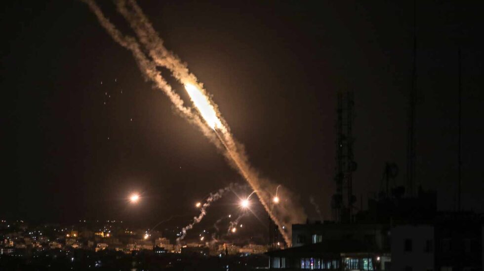 Cohetes lanzados desde la Franja de Gaza