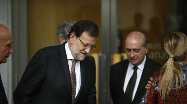 El expresidente del Gobierno Mariano Rajoy y el que fuera ministro del Interior, Jorge Fernández Díaz.