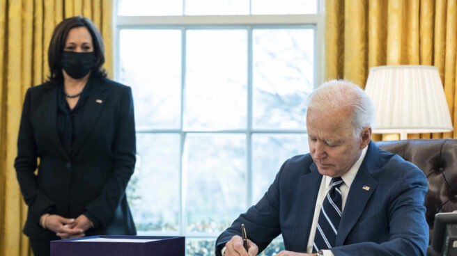 El presidente de EEUU, Joe Biden, y la vicepresidenta, Kamala Harris. El presidente de EEUU, Joe Biden, y la vicepresidenta, Kamala Harris.