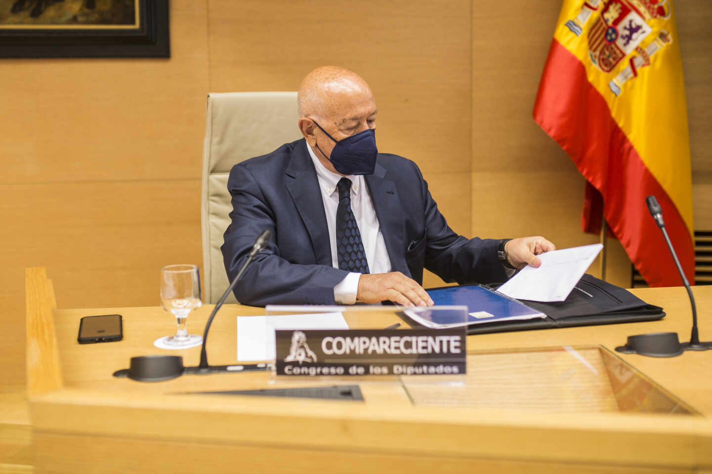 Marcelino Martín Blas, durante una comparecencia en el Congreso de los Diputados.