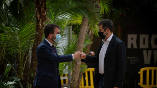 Pere Aragonès y Jordi Sánchez.