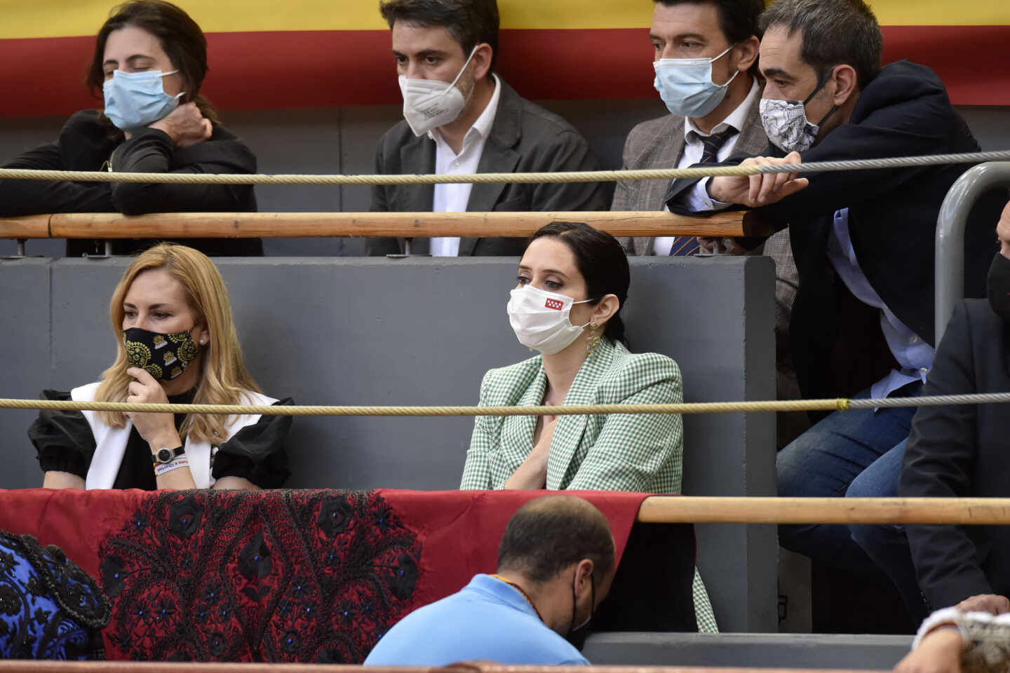 Isabel Díaz Ayuso, en los toros en Vista Alegre.