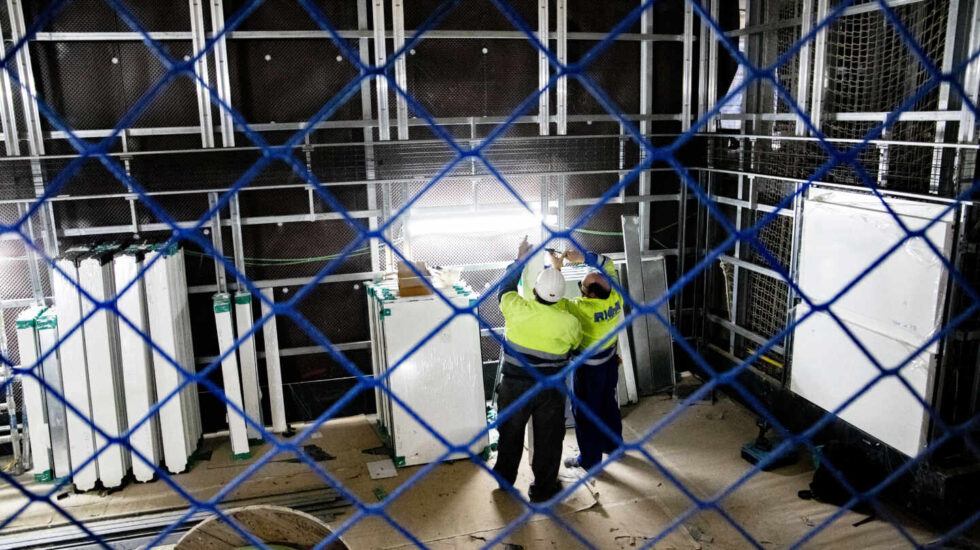 Imagen de las obras de la estación de Gran Vía, que se inaugurará en julio