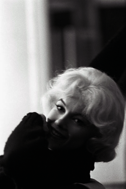 Marilyn en el camerino foto de Lawrence Schiller.